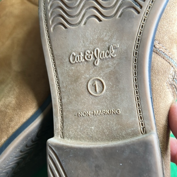 Cat & JACK  GIRLS ANKLE BOOTS ZIP UP SIDES SZ 1 - Picture 6 of 9